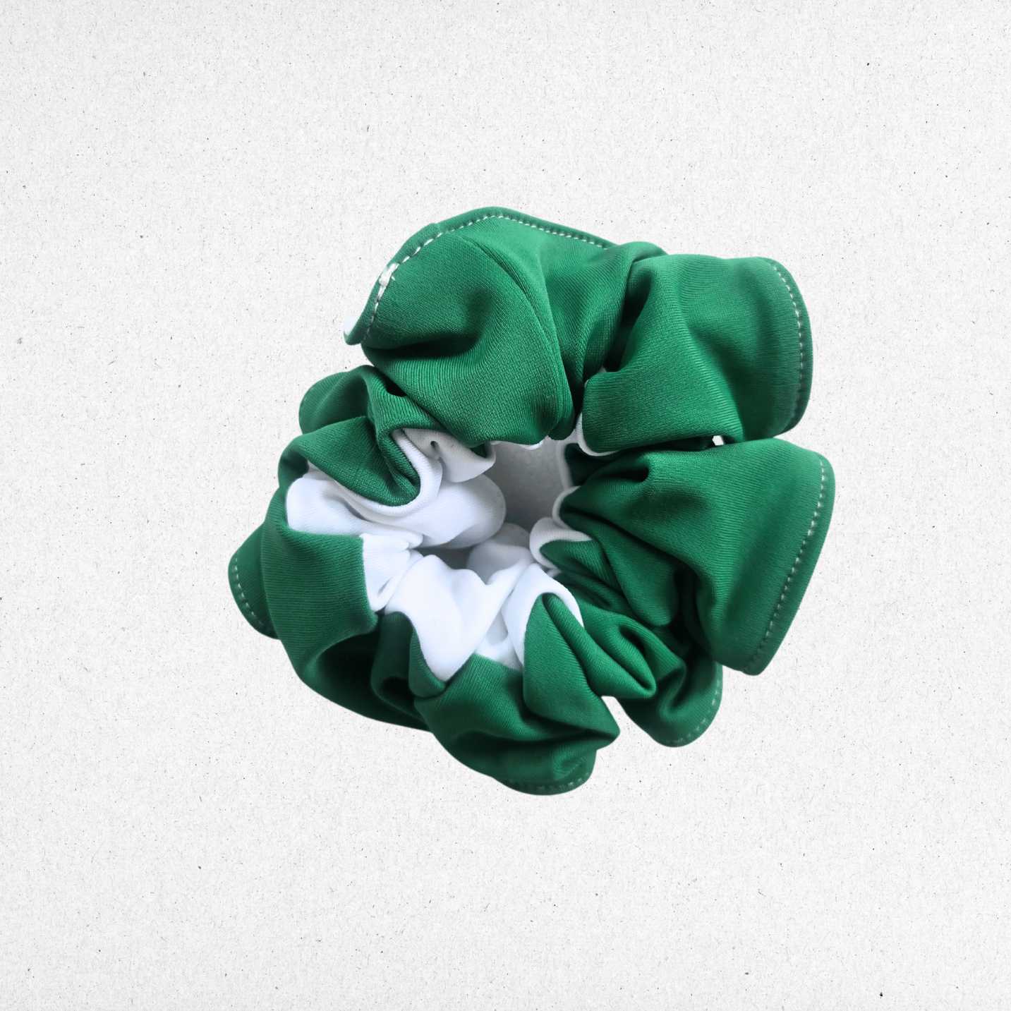 green_and_white_scrunchie