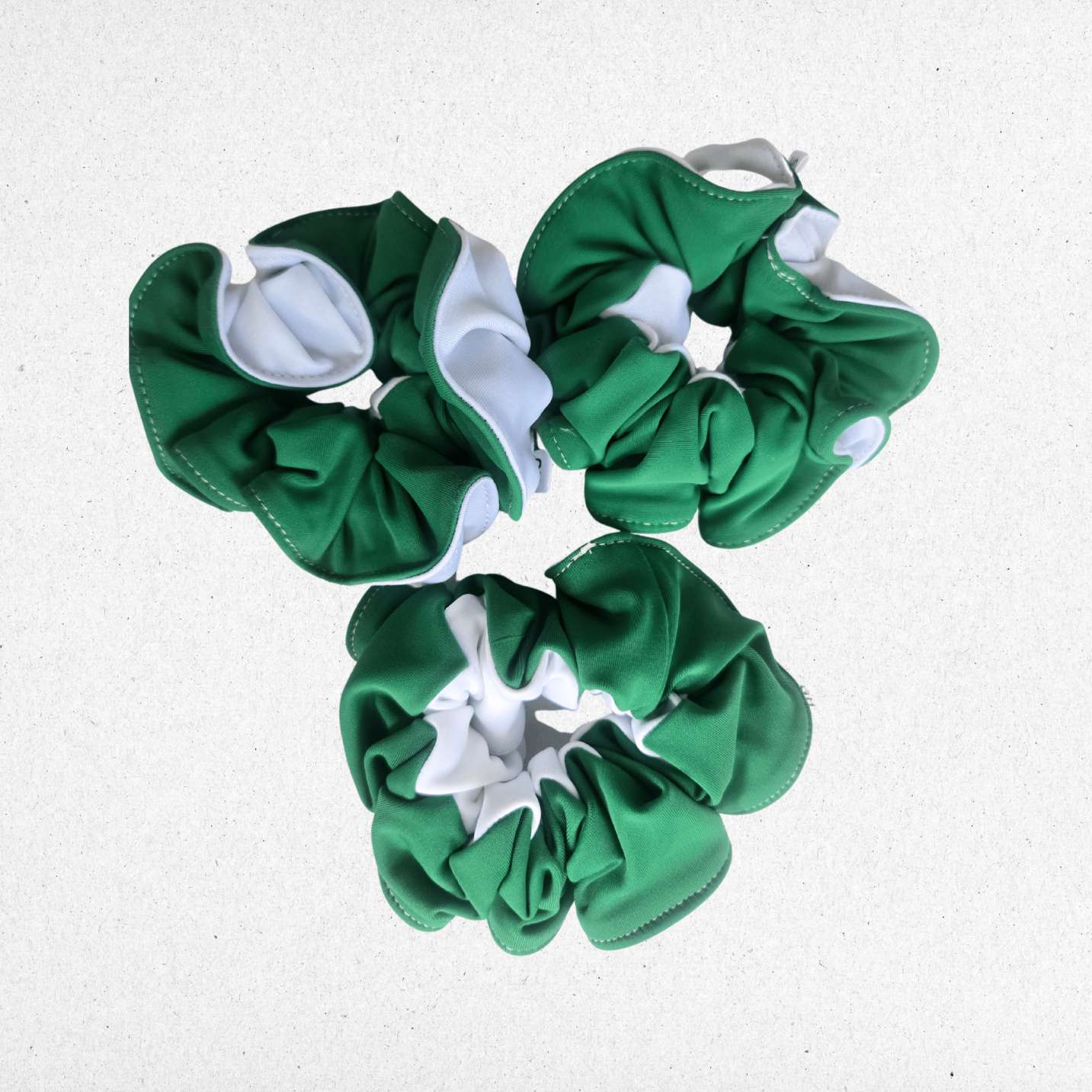 green_and_white_scrunchie